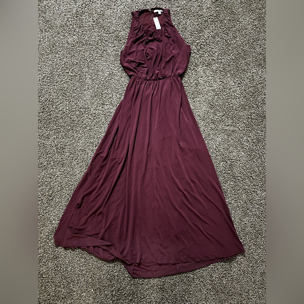 BANANA REPUBLIC CREPE KNIT CUT-OUT MAXI DRESS - Picture 2 of 6